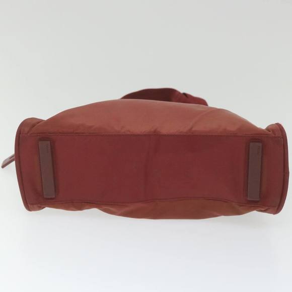 PRADA Hand Bag Nylon Red Auth ac2453 - Picture 5 of 16